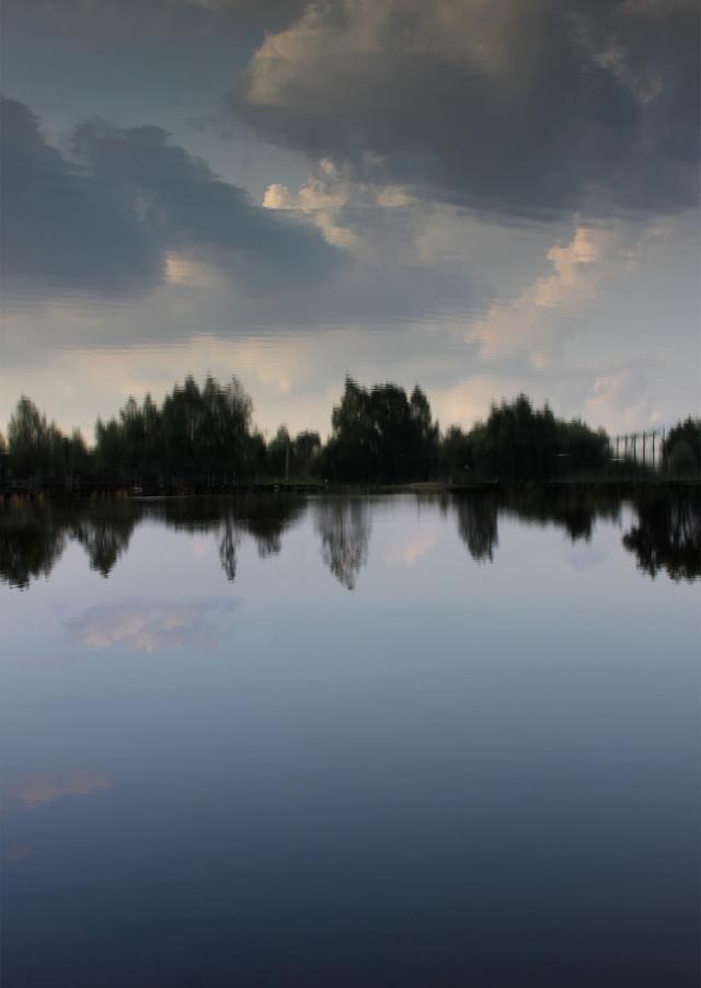 Þórunn Eymundardóttir, The Sky Over Libkovice. Postcard multiple, front side, 2015.