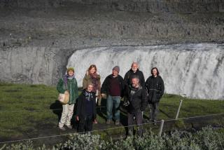 At Dettifoss waterfall. Photo: Lisa Paland, 2015.