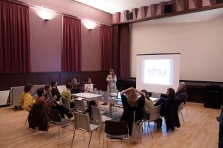 Project presentation, Seyðisfjörður theatre. Photo: Lisa Paland, 2015.