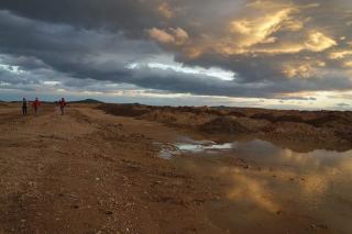 The Sky above open pit, nebe nad výsypkami, foto M.Kindernay