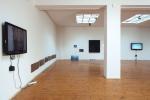 zleva|left: Elvar Már Kjartansson, Splitting Birch, Crushing Birch, 2016, Seismografické zápisy z hlubinných dolů z roku 1984 | Seismographic records from mine, Diana Winklerová, Only in Fragments, 2015 – 2016, Martin Zet, Duchcov, 18. 9. 2015, Galerie Školská 28