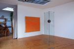 zleva|left: Vladimír Merta, Malba větrem | The Painting of the wind, 2010 – 2015, Robert Vlasák, Ecce Electricitas, 2016, Galerie Školská 28