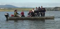 Most jezero, expedice s hydrobiologickým plavidlem